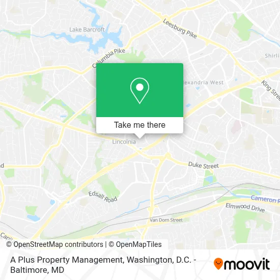 A Plus Property Management map