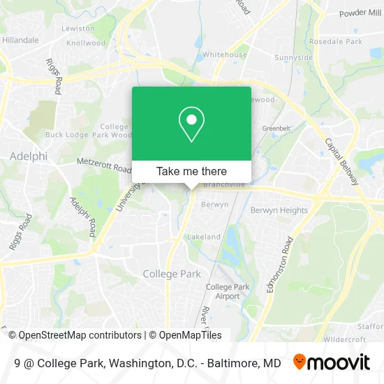 9 @ College Park map