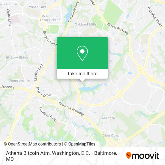 Athena Bitcoin Atm map