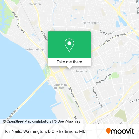 K's Nails map