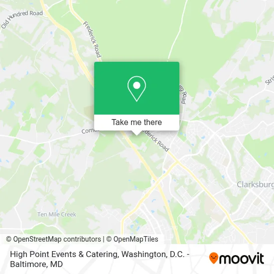 High Point Events & Catering map