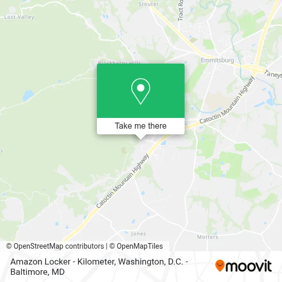Amazon Locker - Kilometer map
