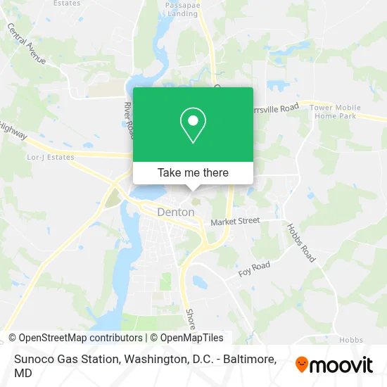 Sunoco Gas Station map