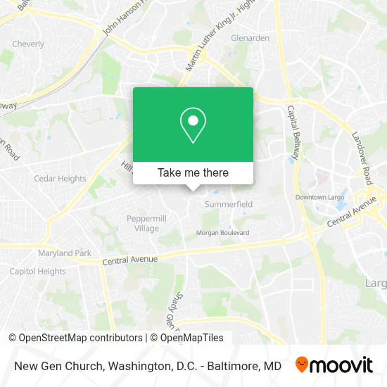 New Gen Church map