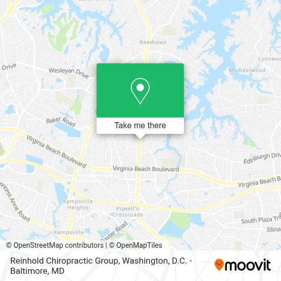 Reinhold Chiropractic Group map