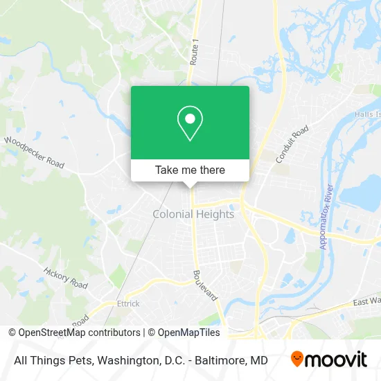All Things Pets map