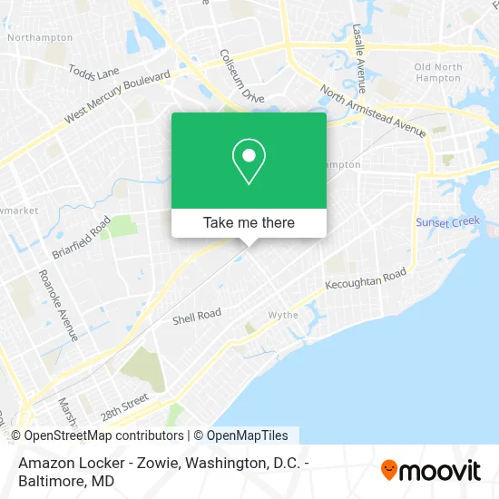 Amazon Locker - Zowie map