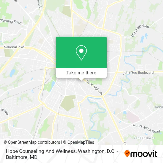 Hope Counseling And Wellness map