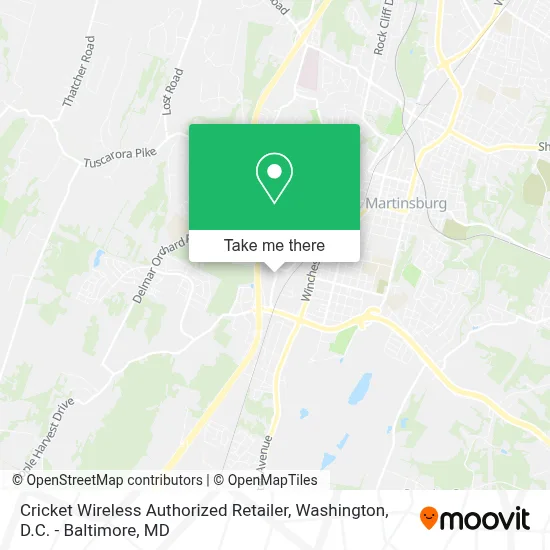 Cricket Wireless Authorized Retailer map