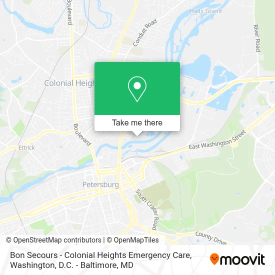 Bon Secours - Colonial Heights Emergency Care map