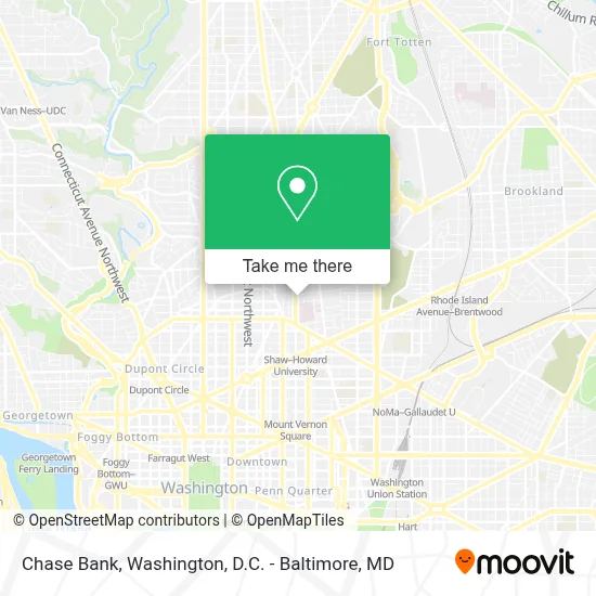 Chase Bank map