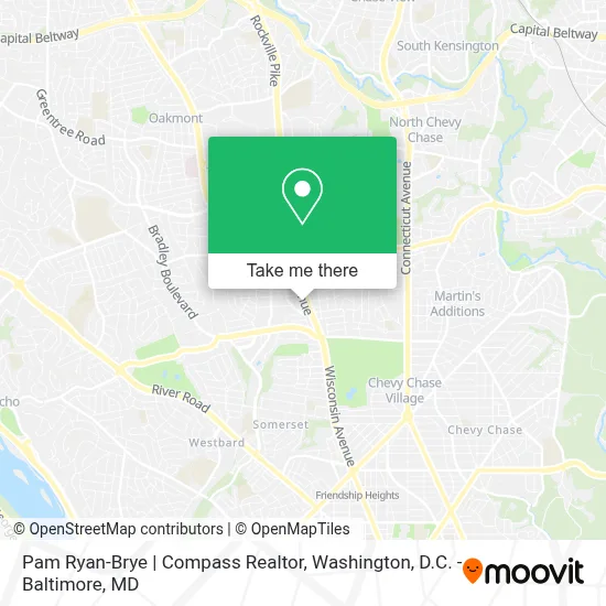Pam Ryan-Brye | Compass Realtor map