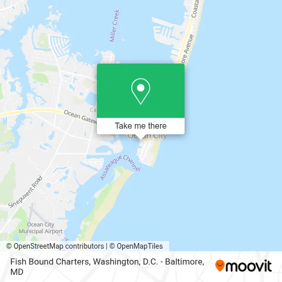 Fish Bound Charters map