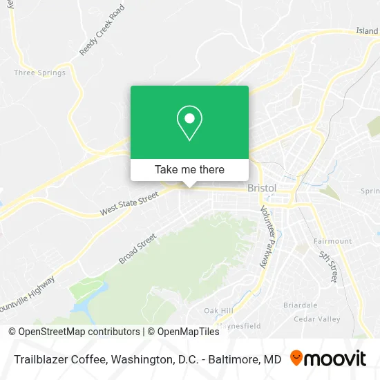 Trailblazer Coffee map
