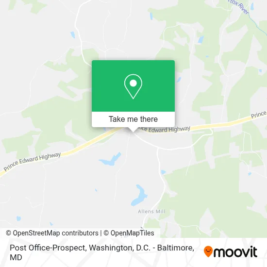 Post Office-Prospect map