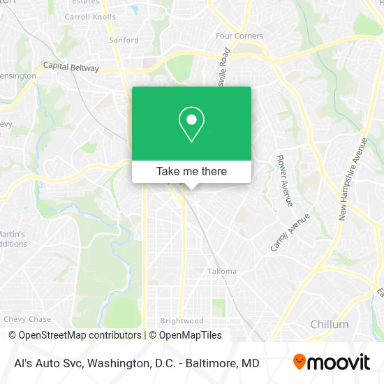 Al's Auto Svc map
