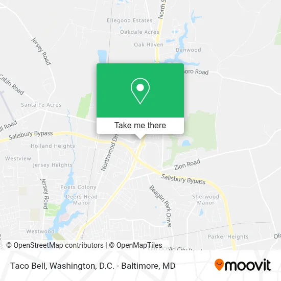 Taco Bell map