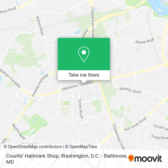Counts' Hallmark Shop map