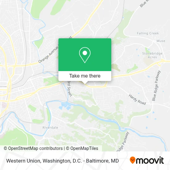 Western Union map