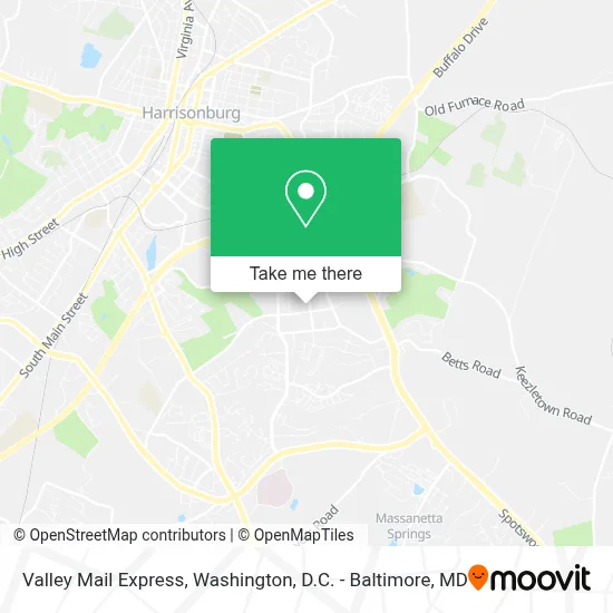Valley Mail Express map