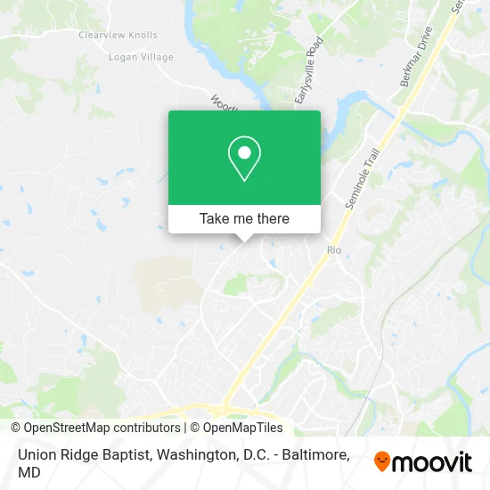 Union Ridge Baptist map