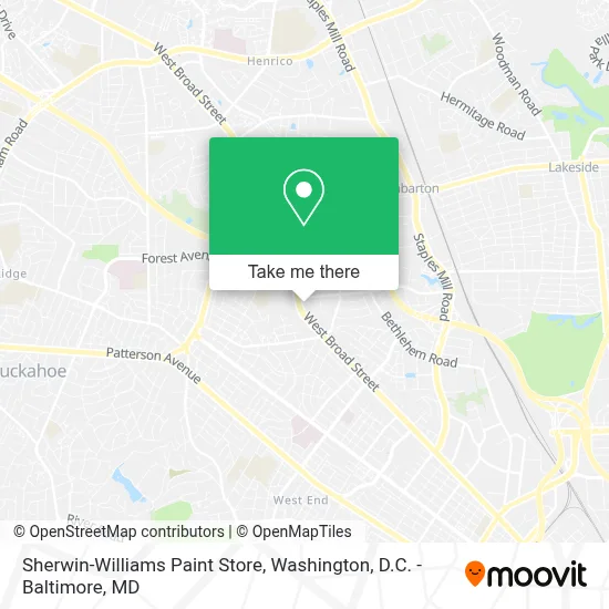 Sherwin-Williams Paint Store map