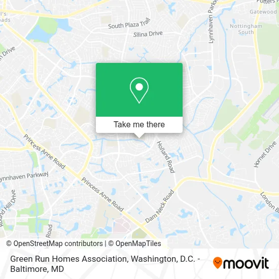 Green Run Homes Association map