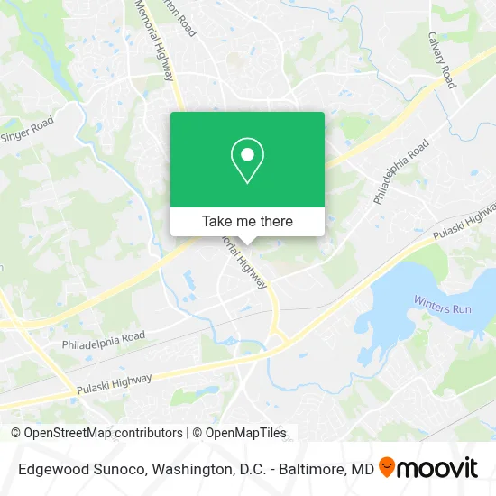 Edgewood Sunoco map