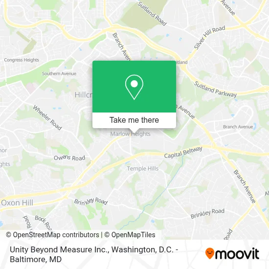 Unity Beyond Measure Inc. map