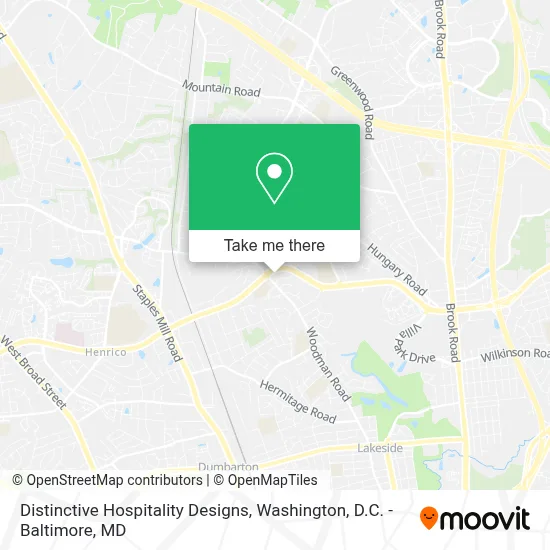 Distinctive Hospitality Designs map