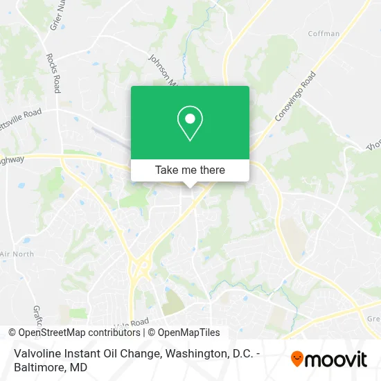 Valvoline Instant Oil Change map