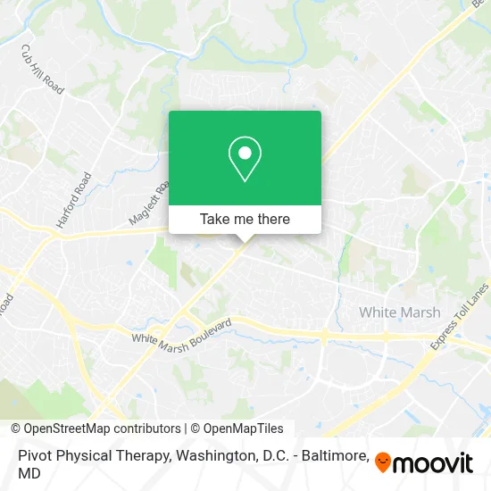 Pivot Physical Therapy map