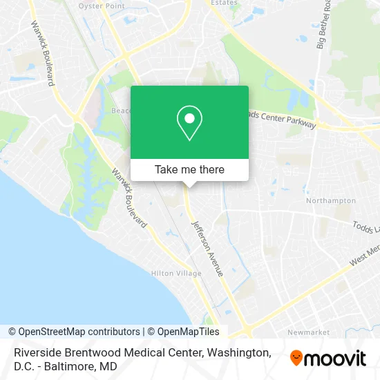 Riverside Brentwood Medical Center map