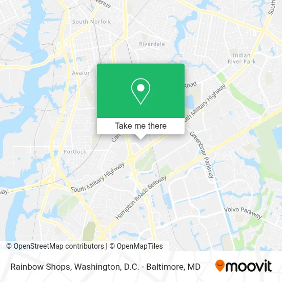 Rainbow Shops map