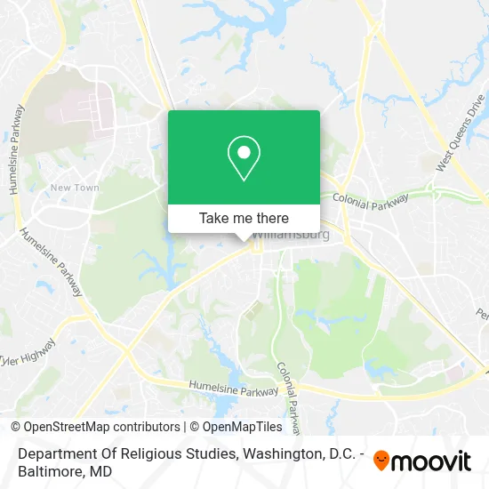 Department Of Religious Studies map