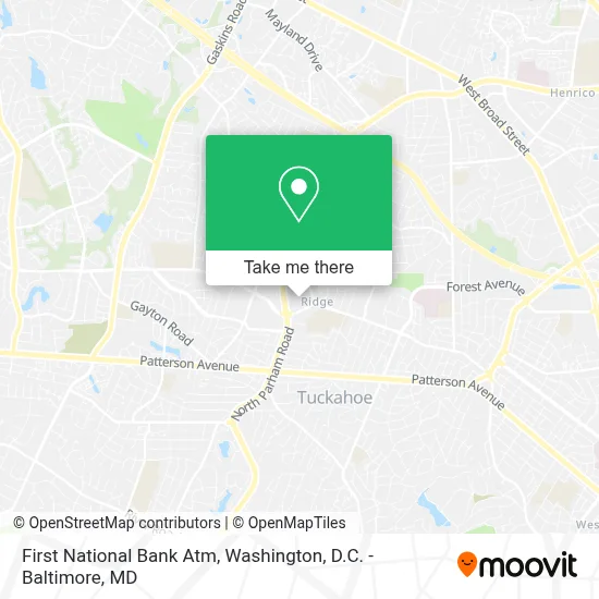 First National Bank Atm map