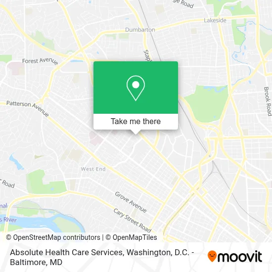 Absolute Health Care Services map