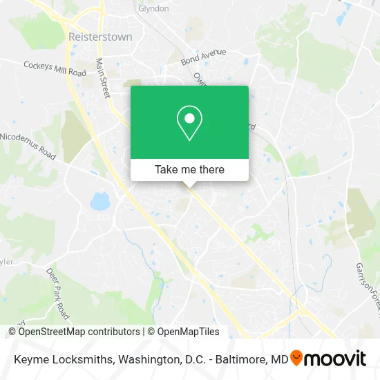 Keyme Locksmiths map