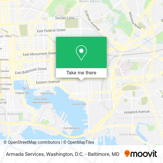 Armada Services map