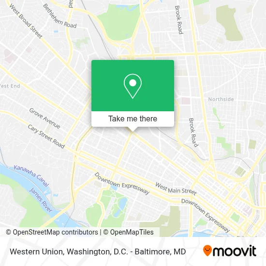 Western Union map