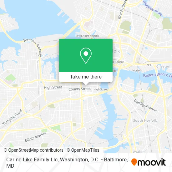 Caring Like Family Llc map