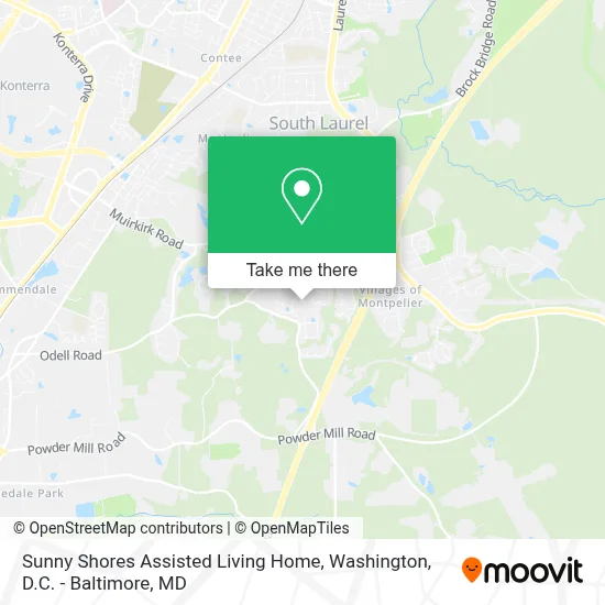 Sunny Shores Assisted Living Home map