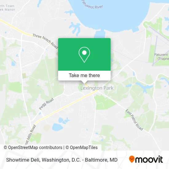 Showtime Deli map