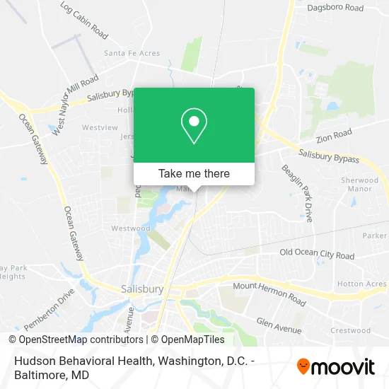 Hudson Behavioral Health map