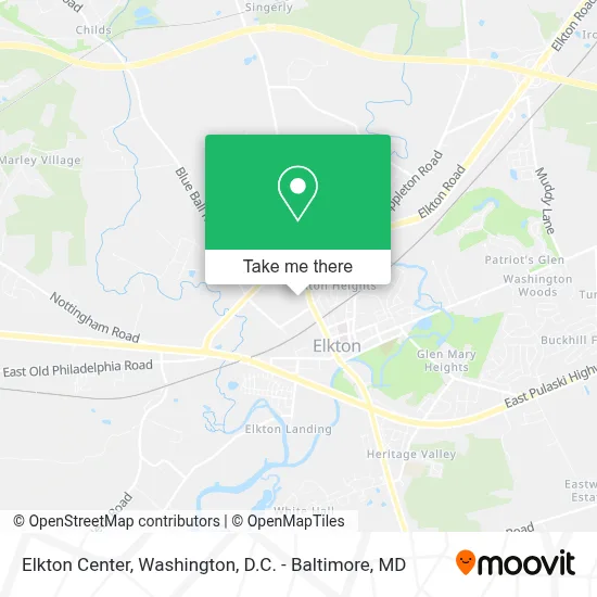 Elkton Center map