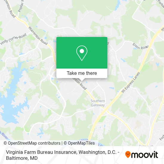 Virginia Farm Bureau Insurance map