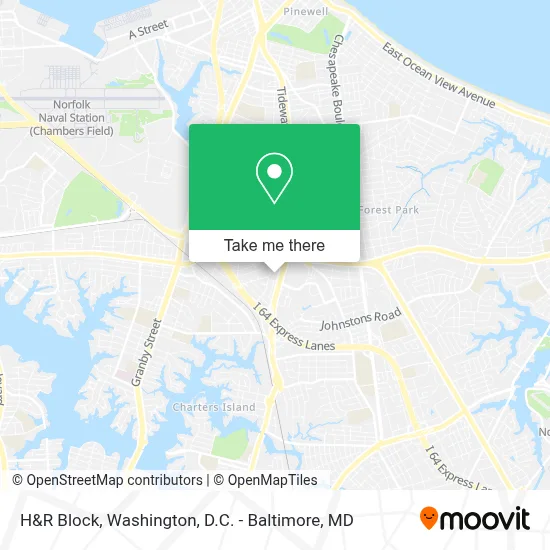 H&R Block map