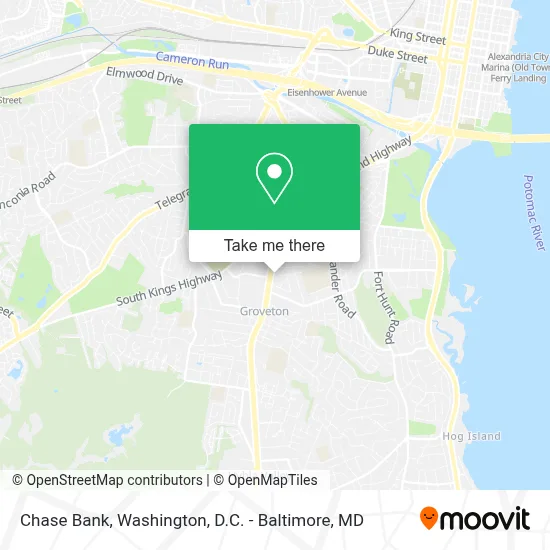 Chase Bank map