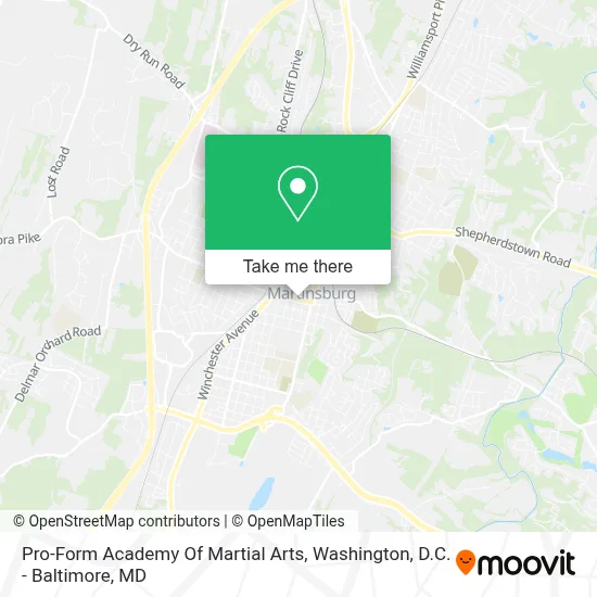Pro-Form Academy Of Martial Arts map