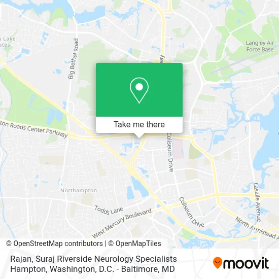Rajan, Suraj Riverside Neurology Specialists Hampton map